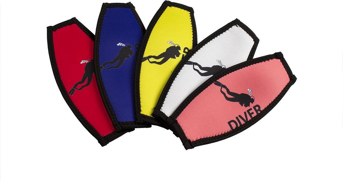 Maskstrap neopreen slide diver rood