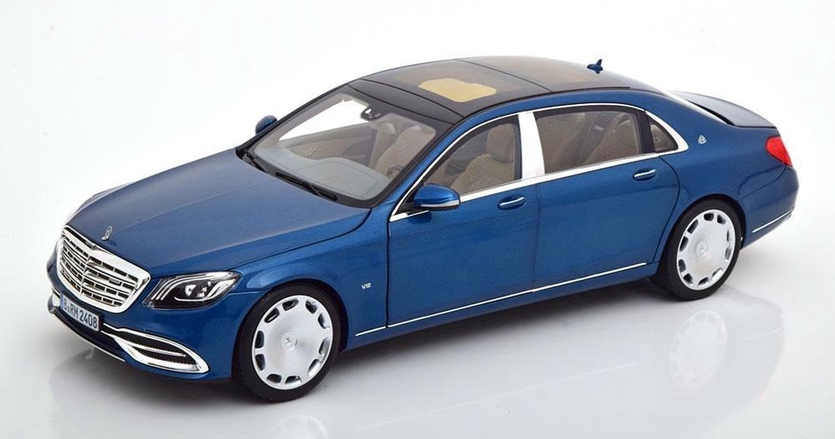 Norev Mercedes-Benz Maybach S650 2019 Blauw 1:18