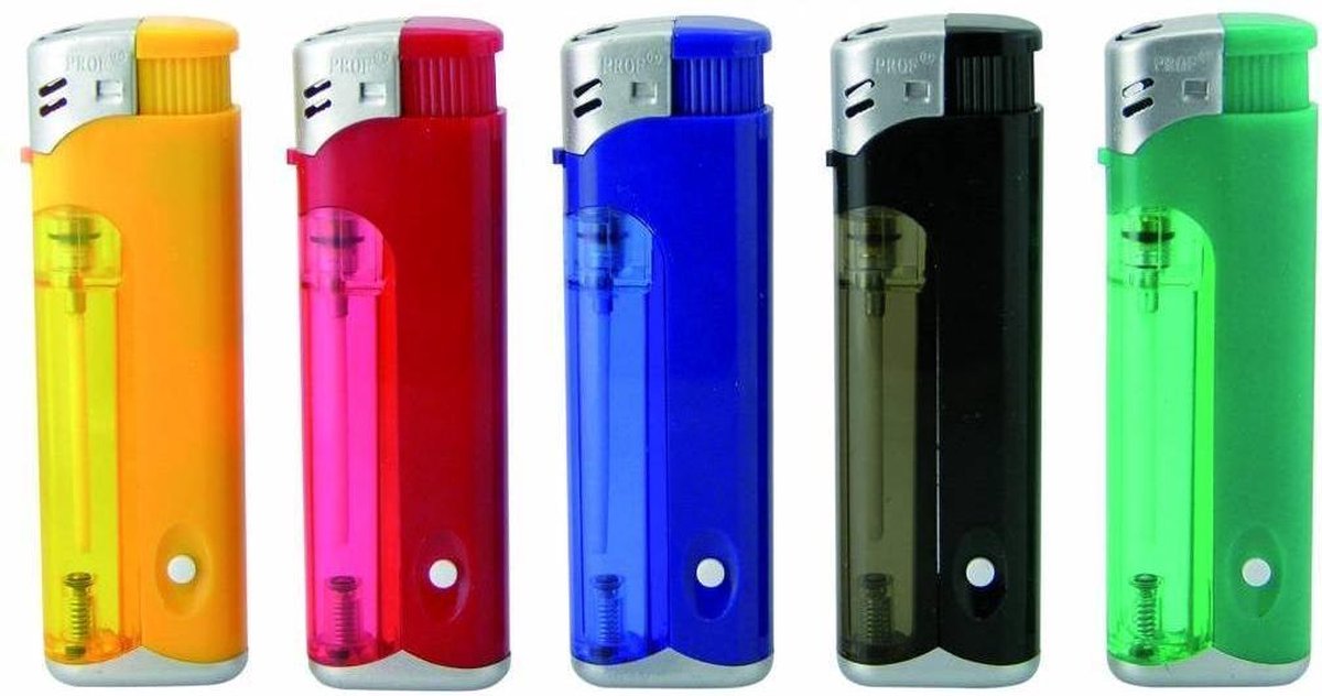 Aansteker Navulbaar + Led lamp (prijs per stuk)