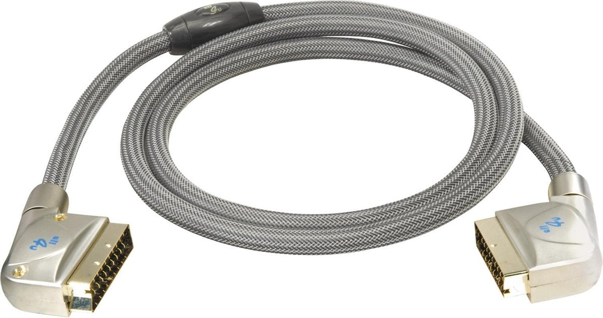 Big High-End 21-pins Scart kabel / nylon - 1