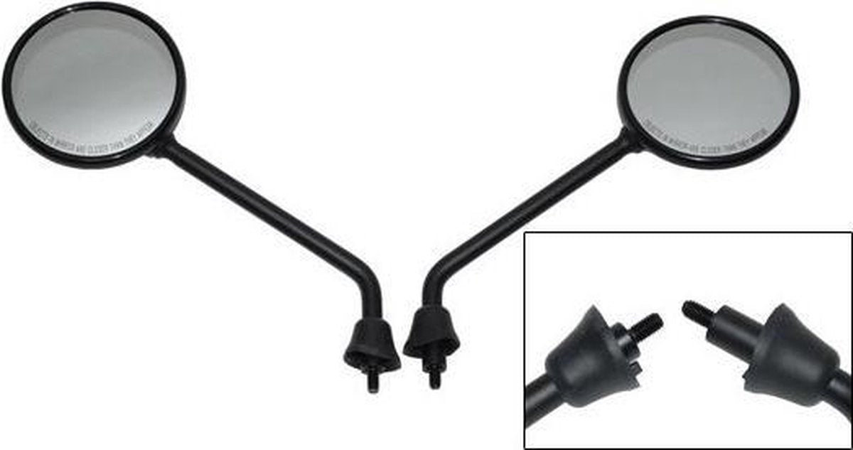 Set Spiegels Vespa LX zwart UN30003