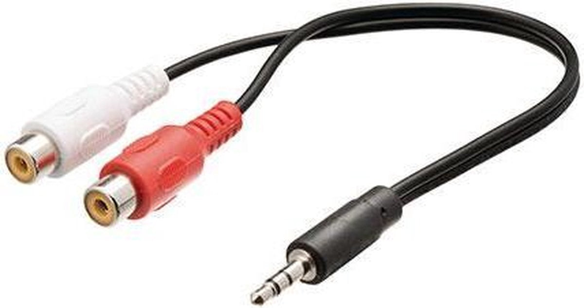 Jack Verloopkabel 3.5mm Male - 2x Tulp Contra RCA Female