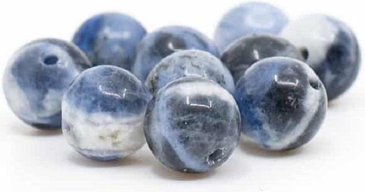 Edelsteen Losse Kralen Sodaliet – 10 stuks (6 mm)