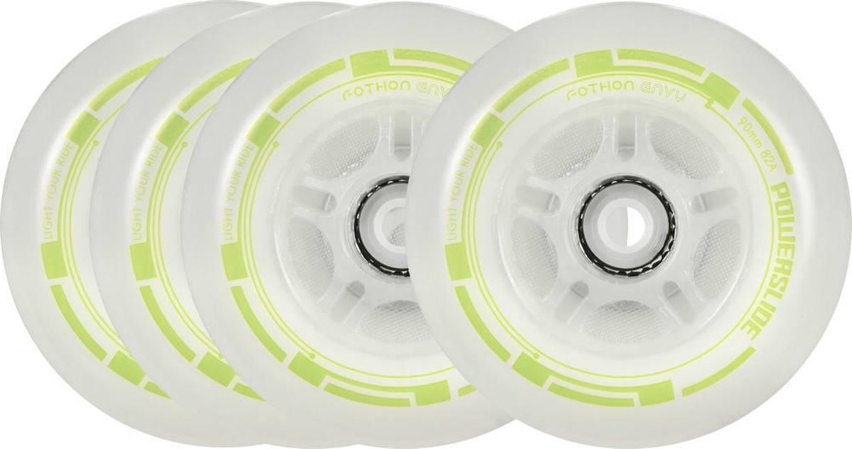 Powerslide Wielen Fothon Envy Lichtgevend 84mm/82a Wit 4 Stuks