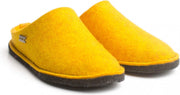 Haflinger Flair Soft open pantoffel - Mais Geel - 37 - Vilt