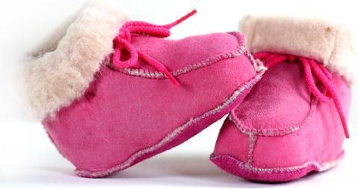 Bernardino® - Baby slofjes - Roze - Unisex - Maat 18
