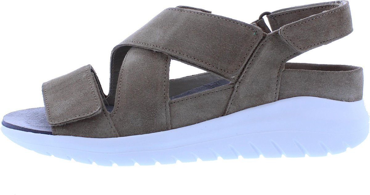 Verhulst - Lana sandaal - beige suede - wijdte H - maat 6½