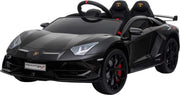 Lamborghini Aventador SVJ 12 Volt Elektrische Kinderauto met Rubberen banden