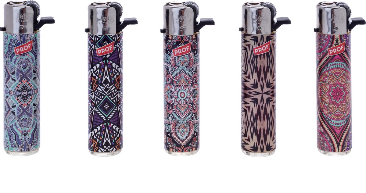 Aanstekers - Rond – Flint - Lighters - Prof - 25 stuks – Mandala