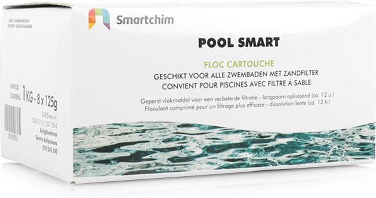 POOL SMART FLOC CARTOUCHE 1KG vlokmiddel vloktablet