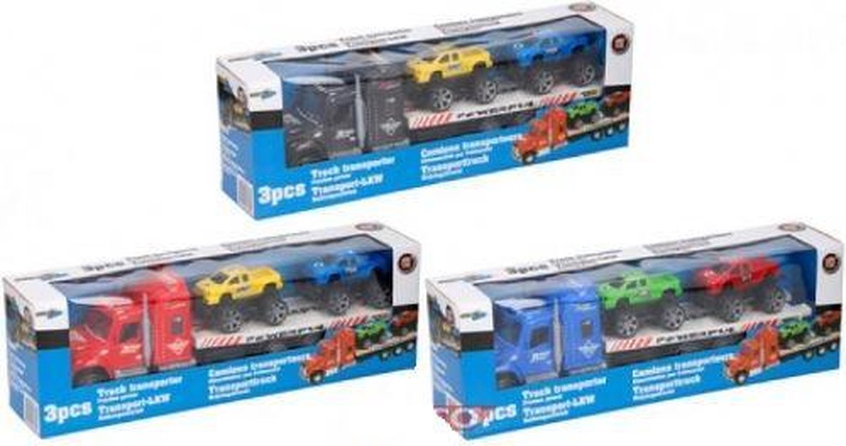 GEARBOX Transporttruck inclusief 2 monstertrucks