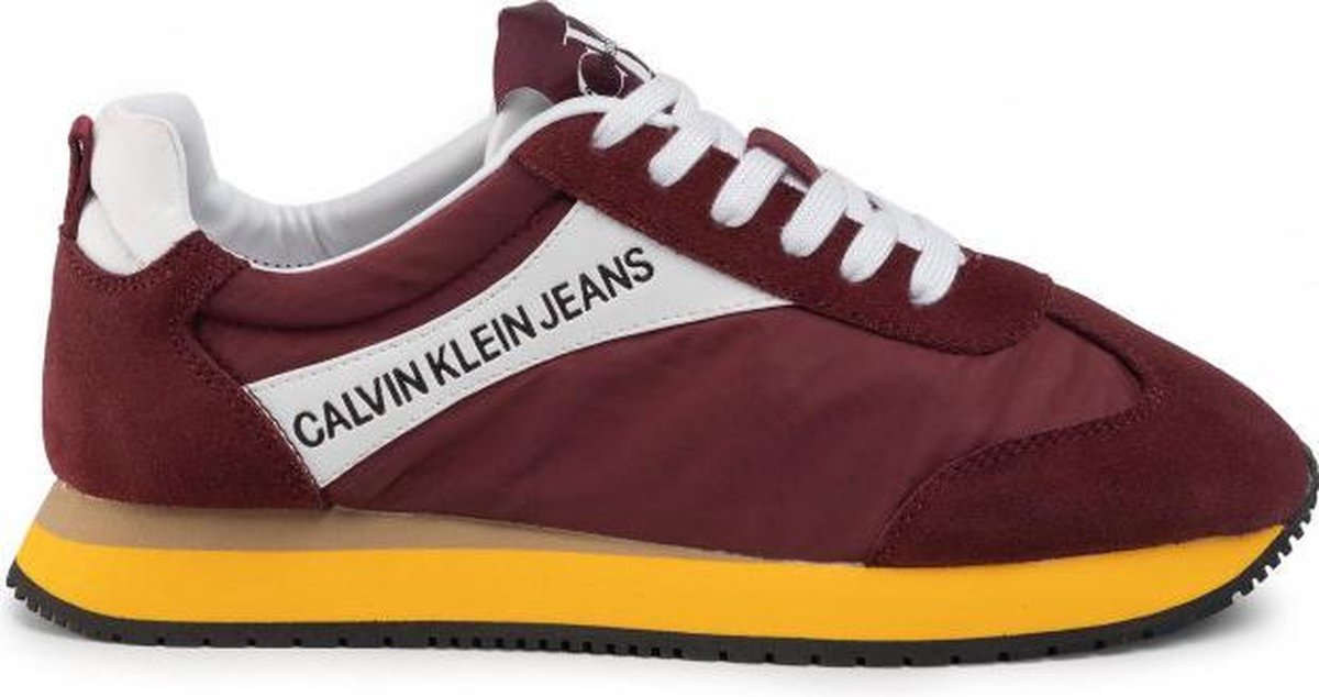 Calvin Klein Jeans - JERROLD - Low Top Lace Up - NY - MULTI BEET RED - 39