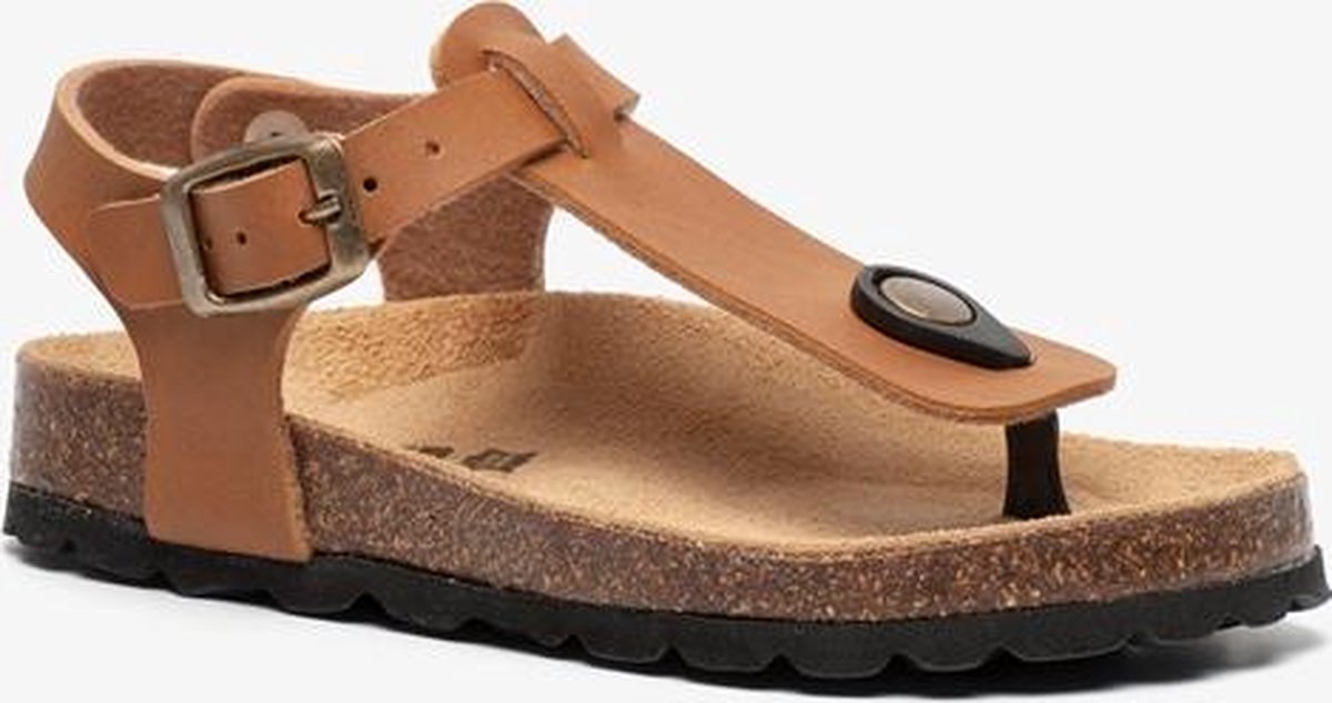 Groot jongens bio sandalen - Cognac - Maat 28