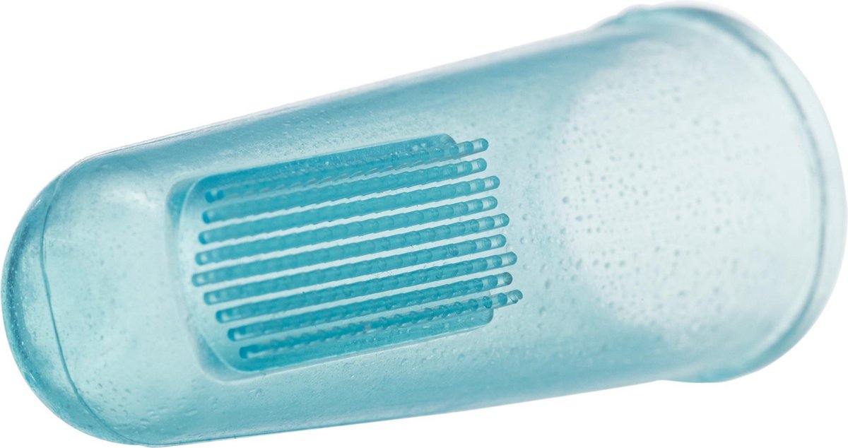Hondentandenborstel-vinger-tandenborstel-set van siliconen - Afmetingen: 6 cm Inhoud: 2 st.