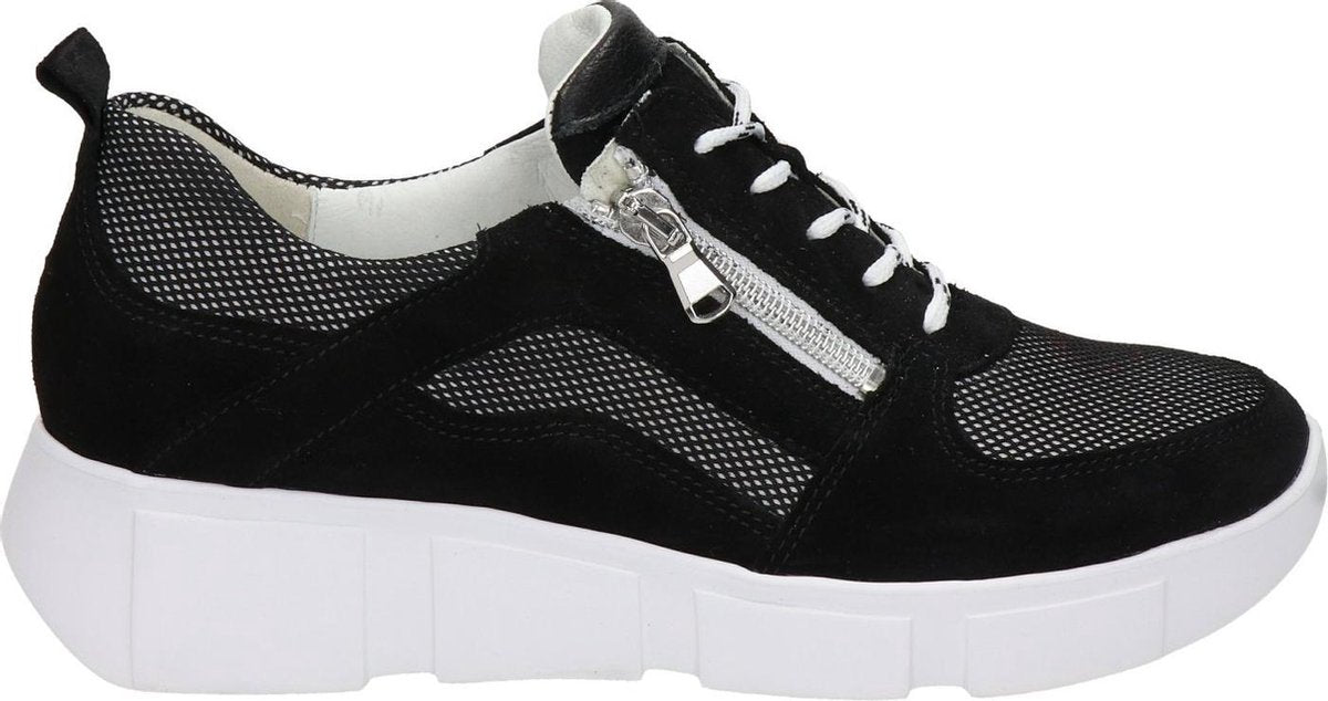 Waldläufer dames sneaker - Zwart - Maat 38+