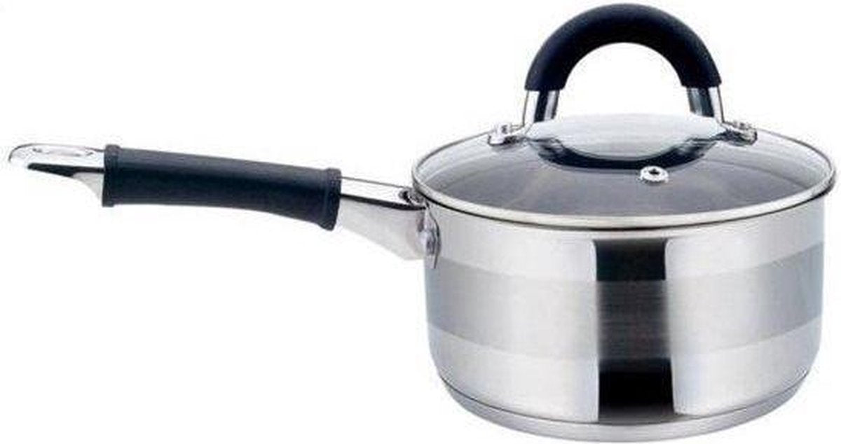 Kinghoff - steelpan met deksel - rvs - 1 liter