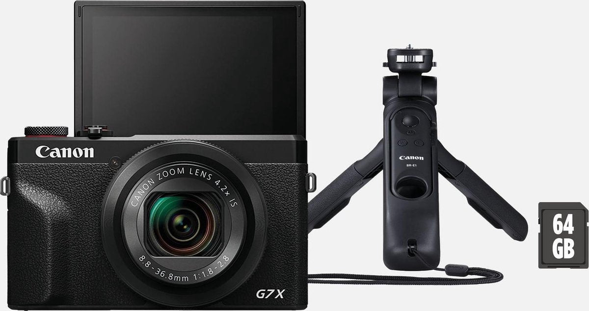 Canon PowerShot G7X Mark III Vlogkit Zwart