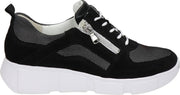 Waldläufer dames sneaker - Zwart - Maat 39