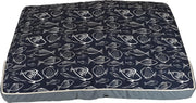 Hondenmand - hondenkussen - hondenmand groot - blauw - vis patroon - 100x70