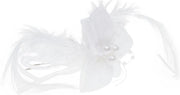 Haarsteker bloem wit