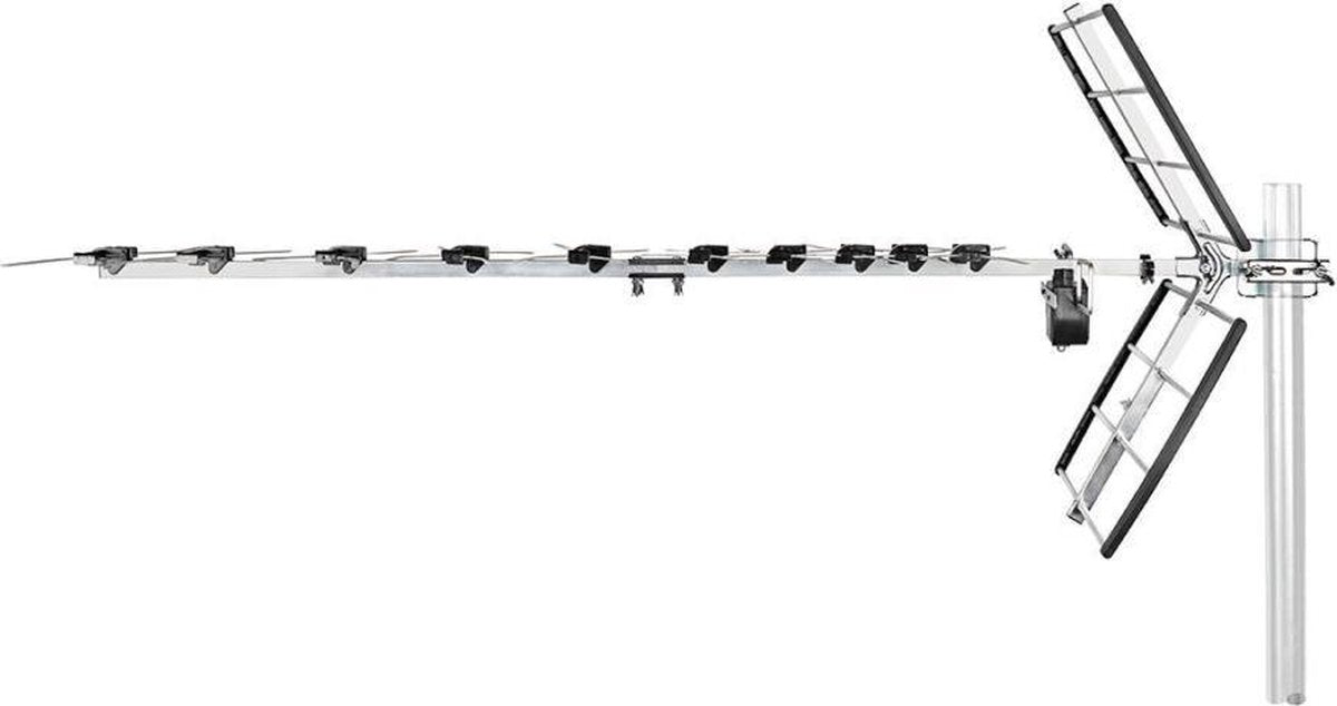 Buitenantenne | UHF | Ontvangstbereik: ≥50 Km | LTE700 | Versterking: 13 dB | 75 Ohm | Antenne lengte: 1285 mm | ABS / Aluminium
