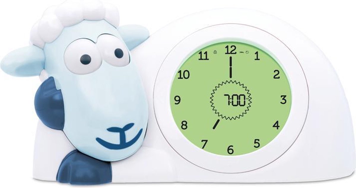 Zazu Sam Slaaptrainer - Met nachtlamp functie en slaaptimers - Blauw / Wit