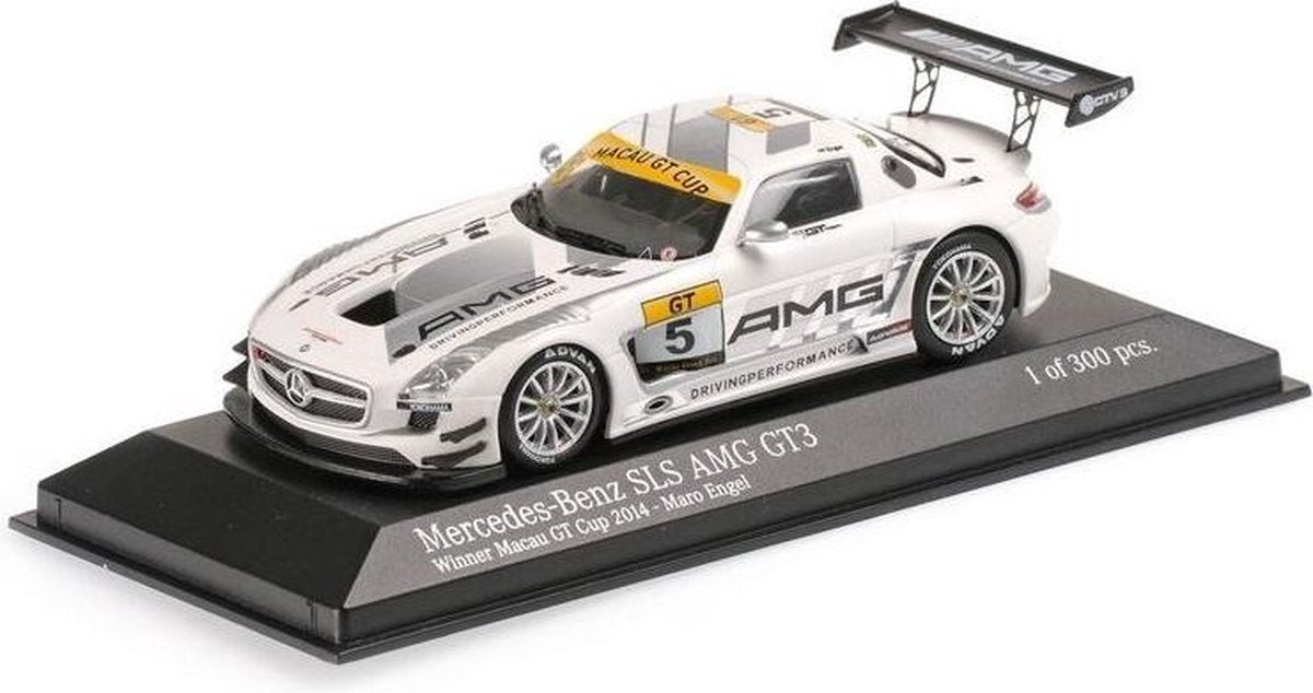 Mercedes-Benz SLS AMG GT3 #5 Winner Macau GT Cup 2014 - 1:43 - Minichamps / Tarmac Works