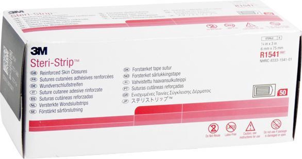 3M Hechtpleister Steristrip 6mm x 75mm