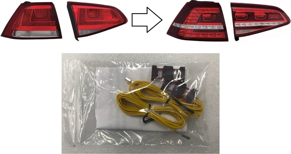 Ombouw kabel set voor Volkswagen Golf 7 LED Achterlichten VW Golf 7 MK7 LED achterlichten GTI GTD R20 R400 Kabel set voor ombouwen van halogeen naar LED achter lampen