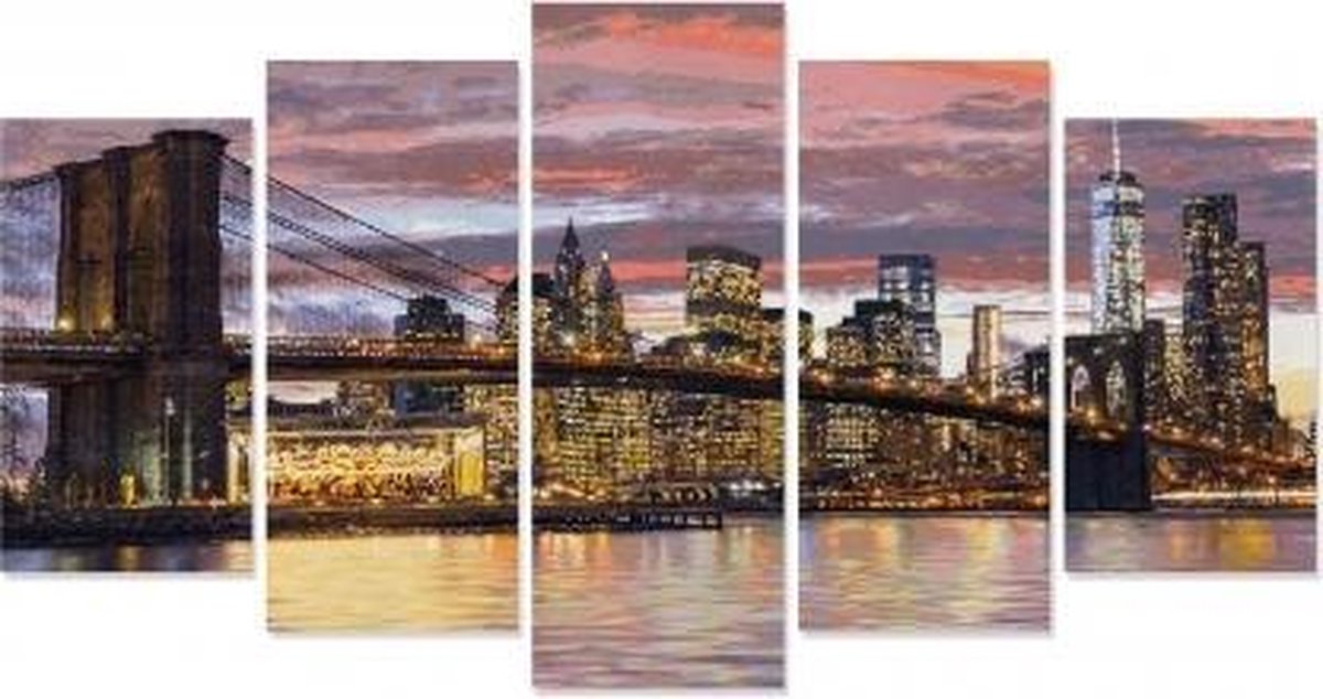 Schipper New York in de ochtendschemering Schilderen op Nummer