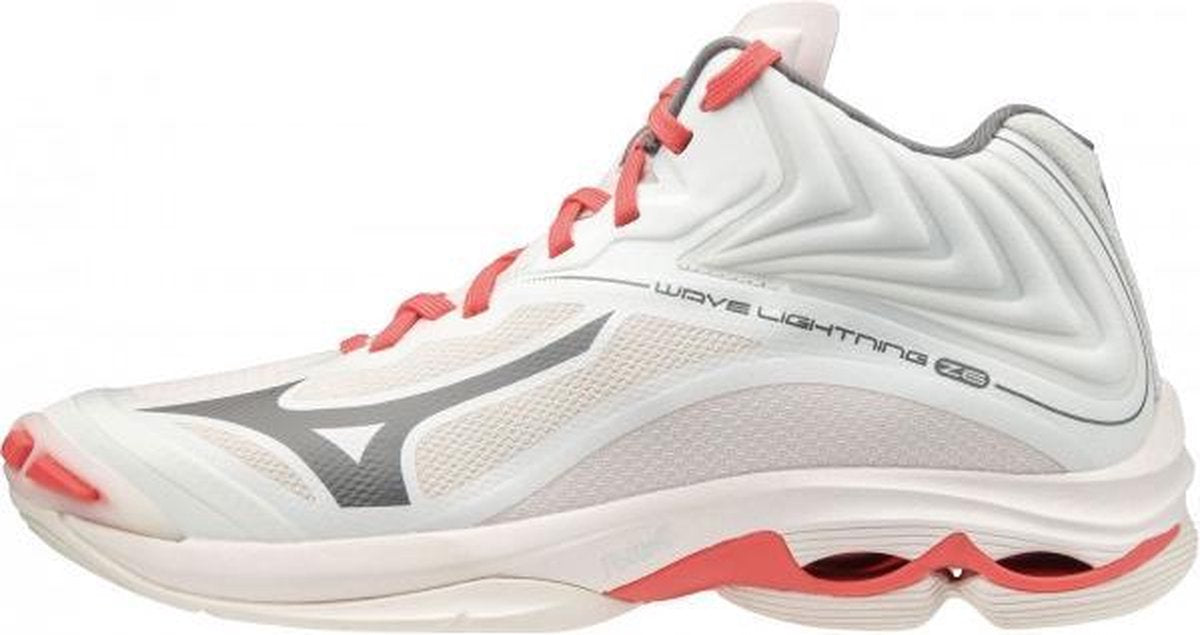 Mizuno Wave Lightning Z6 Mid Dames - wit/roze - maat 42.5