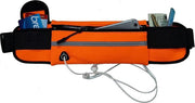 Universele Hardloop Heupband met Smartphone houder – Hardloopband – Sportband – Hardloopriem – Running Belt - Inclusief Sleutelhouder / Koptelefoon aansluit uitgang / Flesjeshouder - Oranje