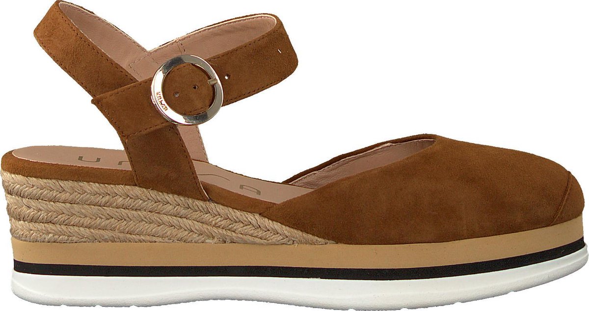 Unisa Jacer Espadrilles - Met Sleehak - Dames - Cognac - Maat 38