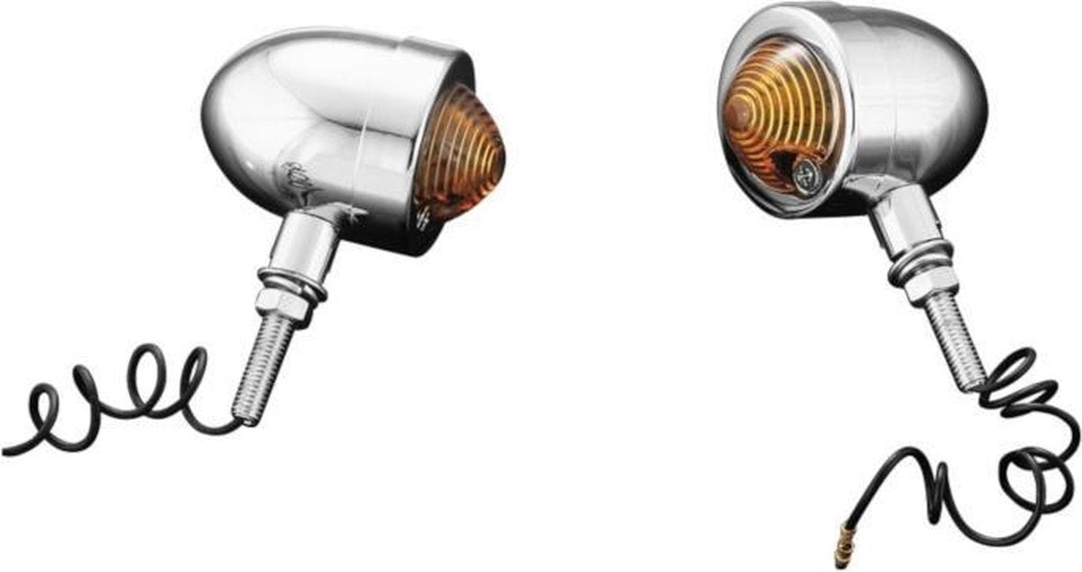 Highway Hawk knipperlicht Bullet light small Chrome