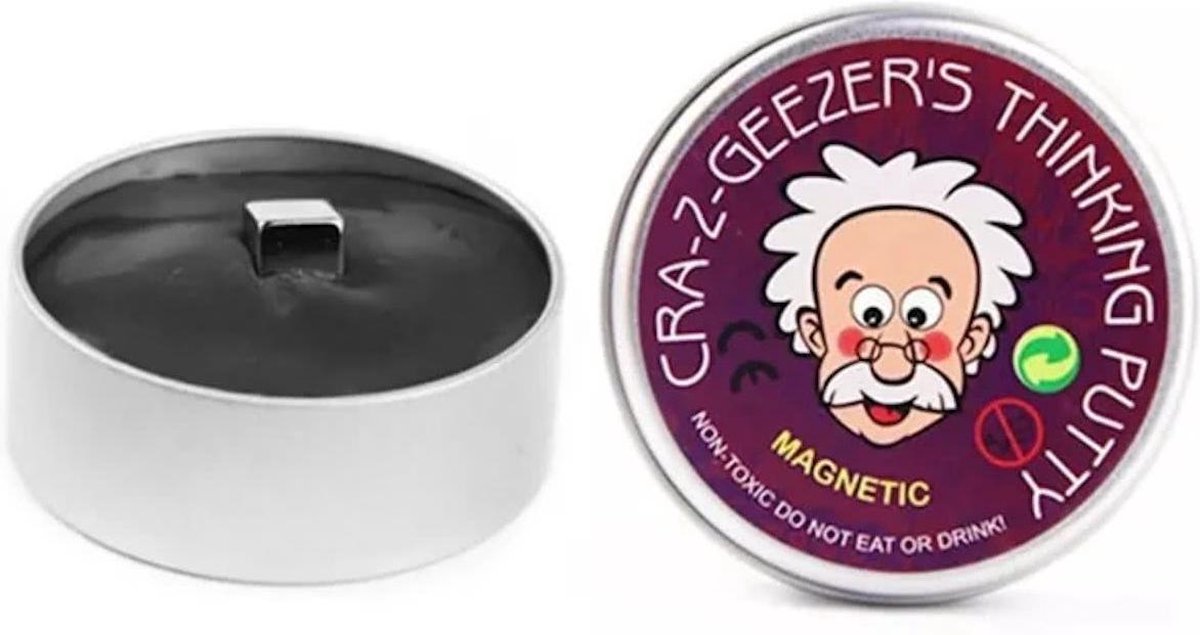 Magic Putty | Magnetisch Plasticine Hand Gum | Magnetische Kneed Gum | Silly Putty Hand Klei | Magnetic Smart Mud | Kleur Zwart