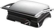 Contactgrill - Tosti Apparaat - Tosti Ijzer - Igna Samy - Cool Touch - RVS - Zwart/Zilver