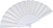 Orange85 Waaier - Handwaaier - Wit - 23 cm - Waaiers - Spaanse waaier - Handwaaier festival - Wit