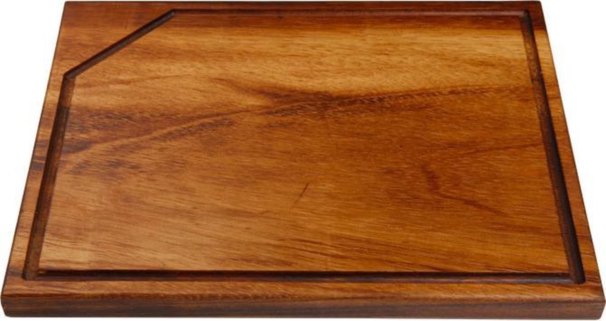 Hamburger |steak plank commis - irokohout - 35 x 27 cm
