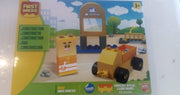 First Bricks garage - auto's - pomp - bouwstenen - blokken