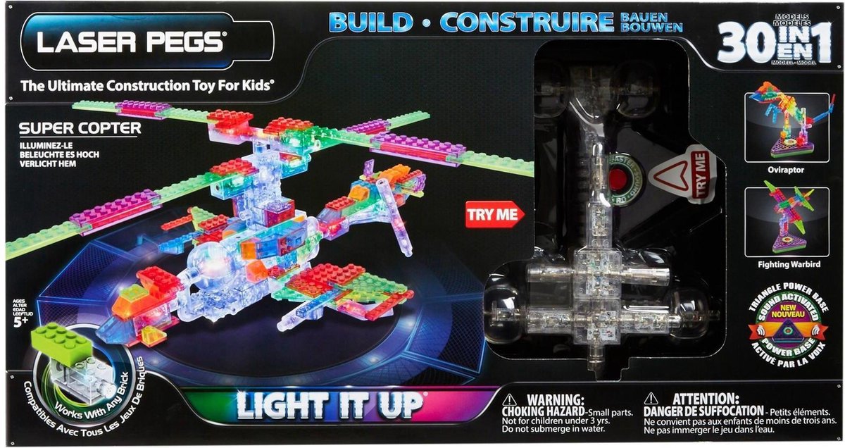 LaserPegs 30 in 1 Super Helicopter