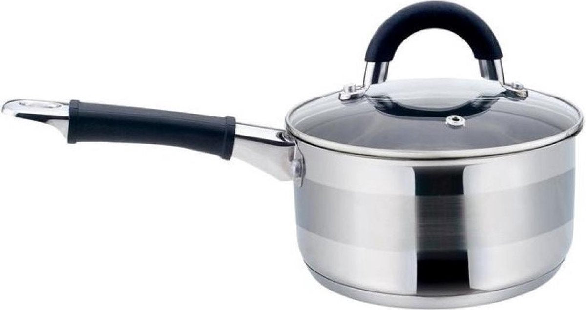 Kinghoff - steelpan met deksel - rvs - 1