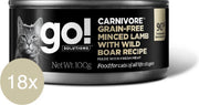 GO! SOLUTIONS CARNIVORE Graanvrij lamsgehakt met Wild Zwijn recept 18x