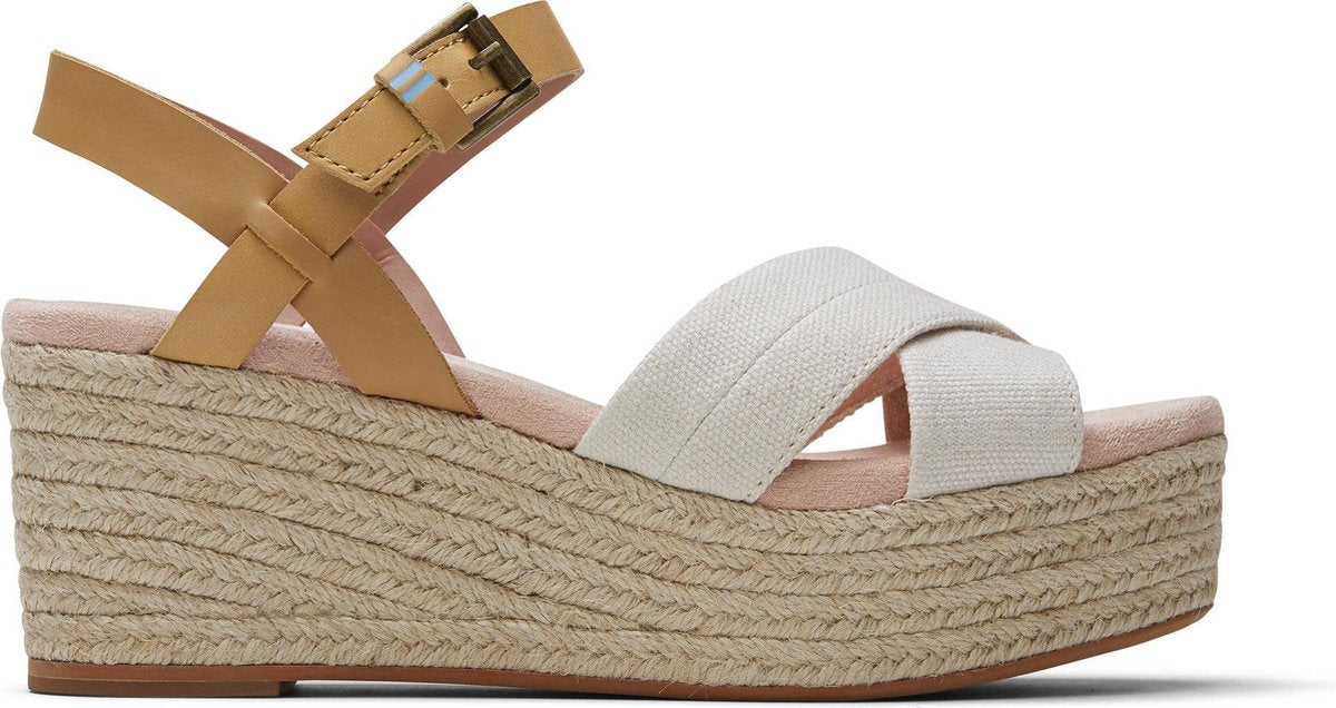 Toms Willow Dames Wedge - Natural - Maat 37
