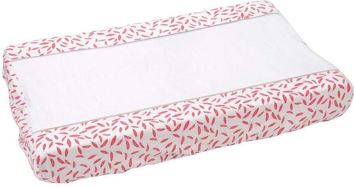 Kikadu Overtrek verzorgingskussen Flamingo - Truly Organic - Biologisch