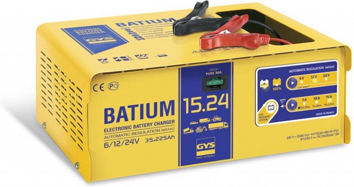 GYS Batium 15-24 volautomatisch acculader 6