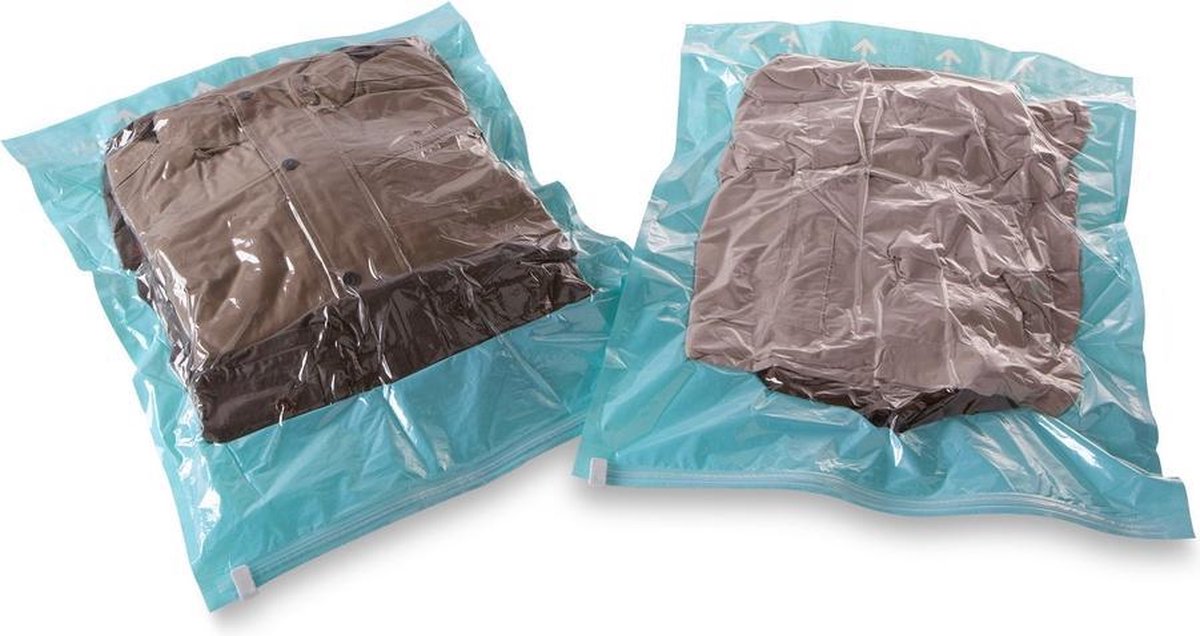 Compactor Opbergzakken Vacuüm 55 X 70 Cm Nylon Groen 2-delig