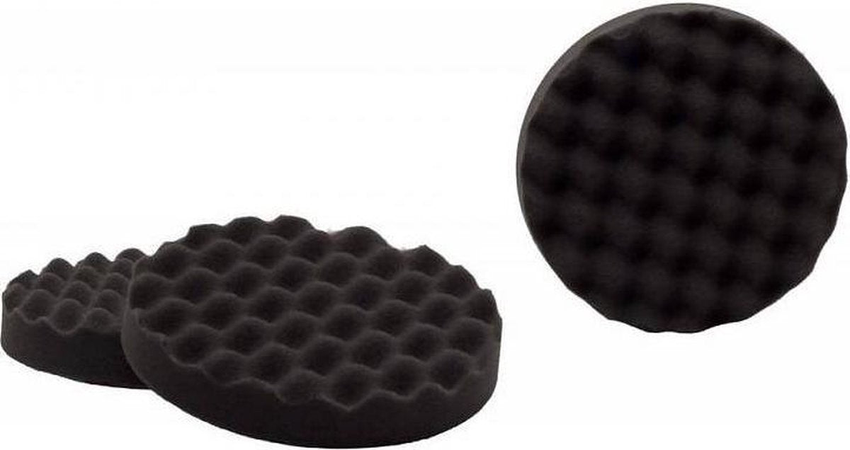 Hofftech Poetspad Foam Wafel Zwart 180mm (2 Stuks)
