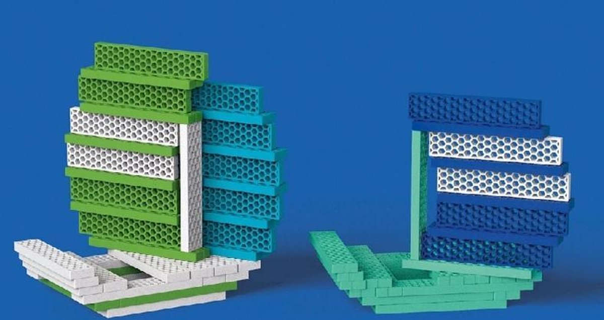 Bioblo Hello Box Ocean - 100 eco bouwblokken
