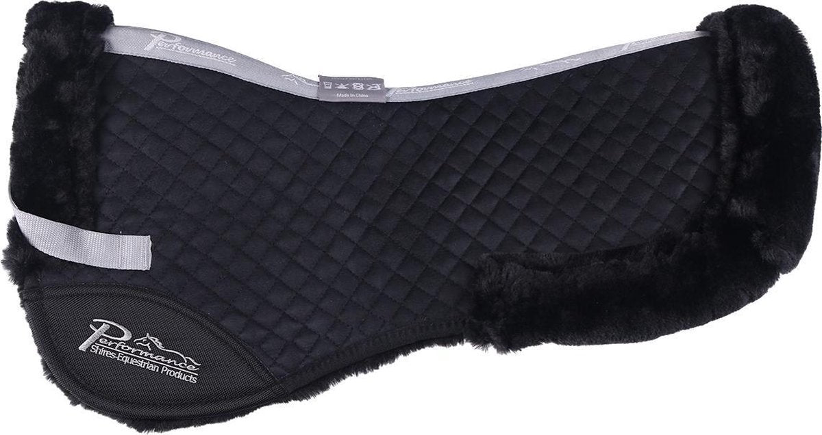 Shires Zadelonderlegger  Perfomance Suede - Black - paard