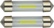 C5W autolamp 2 stuks | LED festoon 39mm | COB warmwit 3000K | 24 Volt - 2W